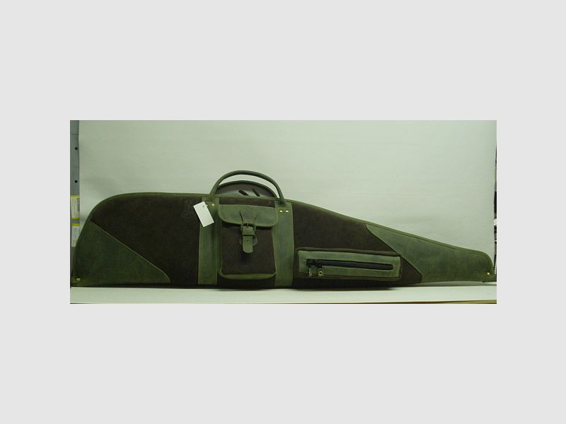 Futteral grün Gummiarmierung - 130cm, 2 Außentaschen