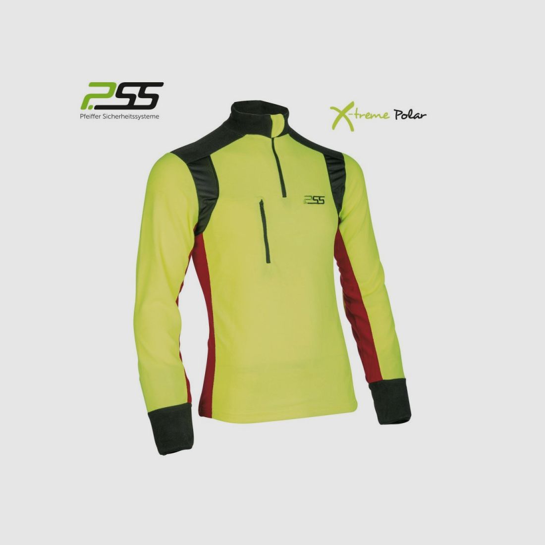 PSS X-treme Polar Fleeceshirt gelb/rot, Bild 1 von 4