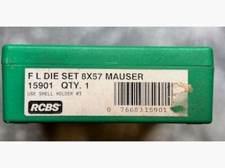 RCBS FL Die Set 8x57 Mauser #15901