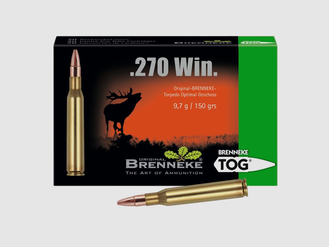 Brenneke .270 Win. 150GR TOG 20 cartouches