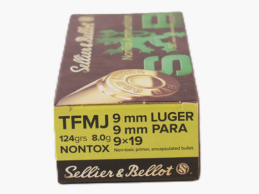 SELLIER & BELLOT 9X19 NONTOX 124GRS