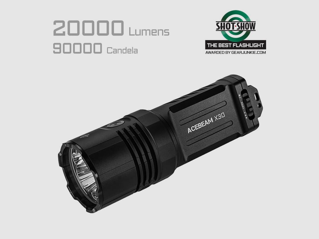 Suchscheinwerfer X30 Dual-Source, 20'000 Lumen, kaltweiss 6500K (inkl. Akkus), Bild 1 von 6