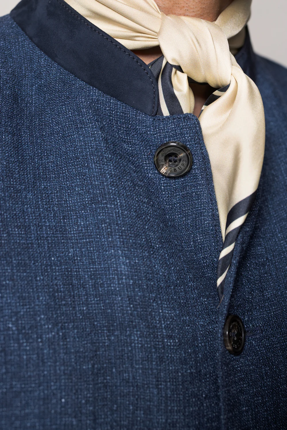 Veste en lin Habsburg Loosdorf en bleu foncé, image 4 sur 5