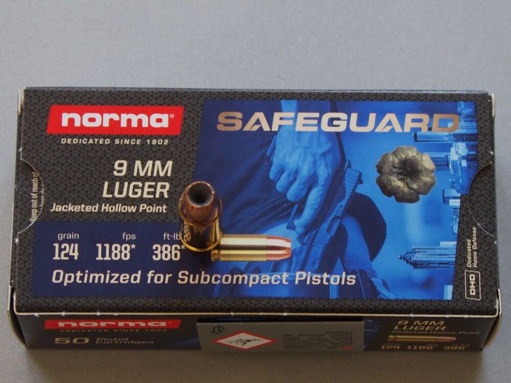 Norma	 Safeguard 124 grs JHP