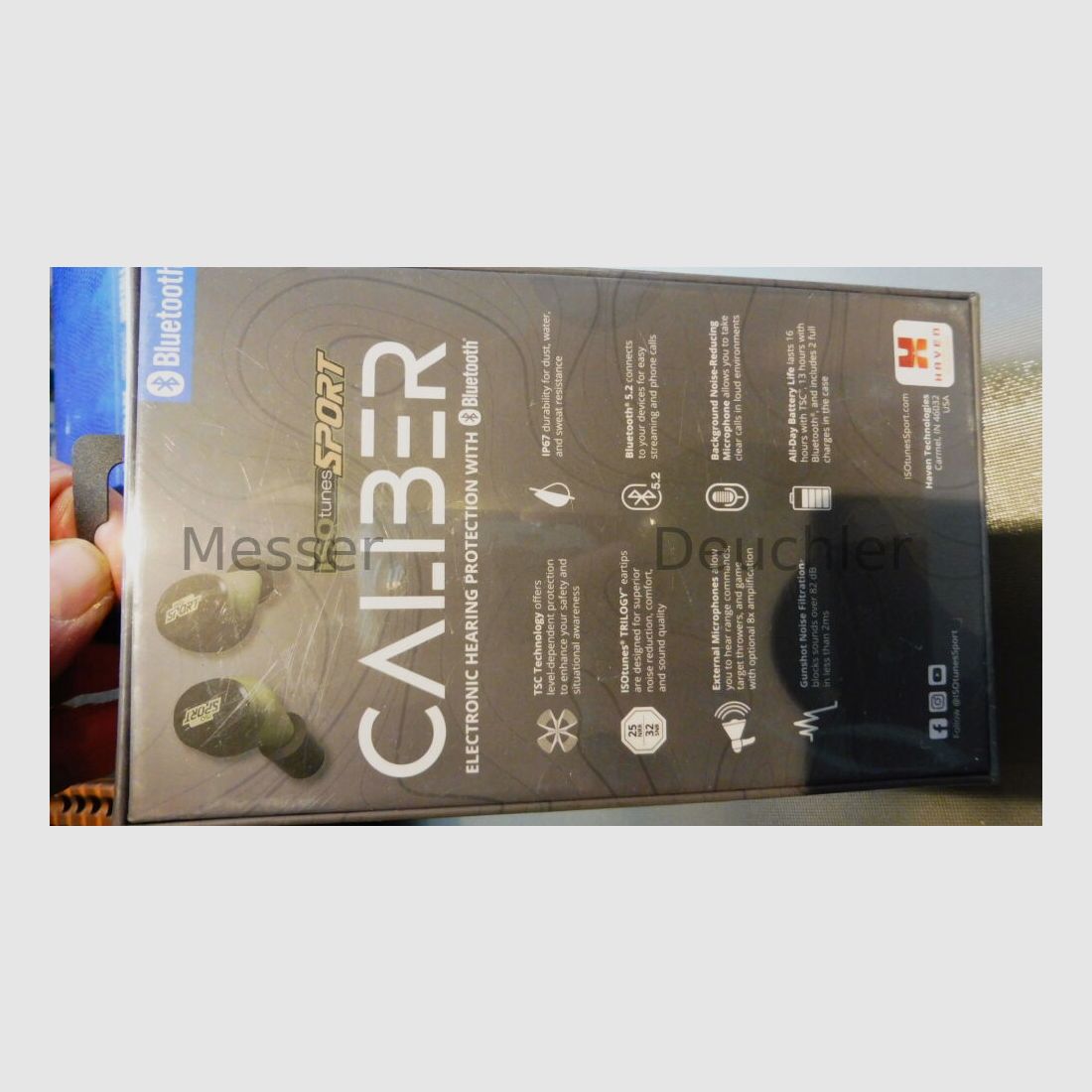 ISOtunes Caliber BT aktiver In-Ear-Kopfhörer-Gehörschutz (Jägergrün)