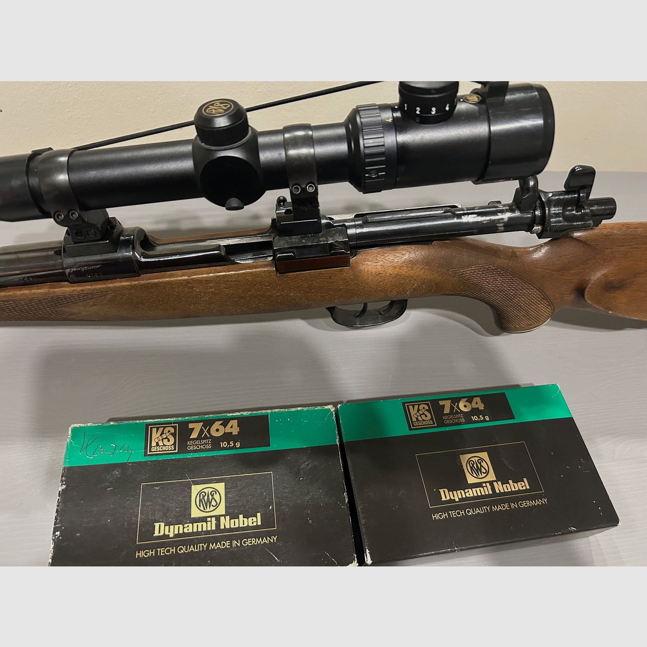 AKAH Rep. Büchse K98 7x64 avec lunette RWS Premium 1.25-4x24