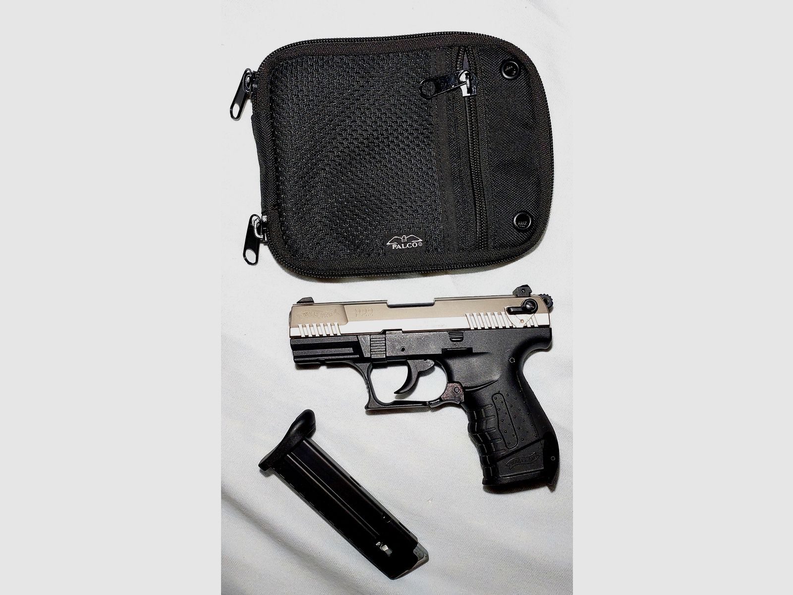 Walther P22 (P 22 Classic) pistola a salve 9mm P.A.K. nichelata (PTB 778)