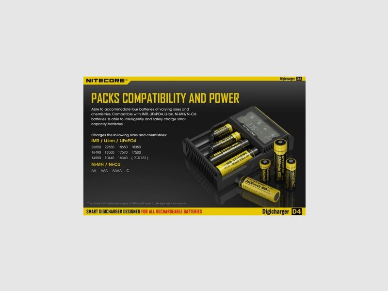 Nitecore Digicharger D4 Akkuladegerät, Bild 5 von 21