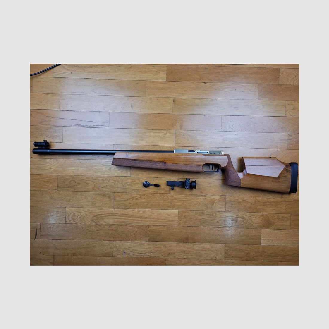 Seltene Präzisionsbüchse Walther UIT-E MATCH – elektronische Abzug – Wasserwaage Diopter – neuwertig, Bild 2 von 32