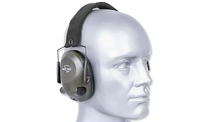 Mil-Tec actieve gehoorbescherming EED Groen OD 16243001, afbeelding 1 van 2