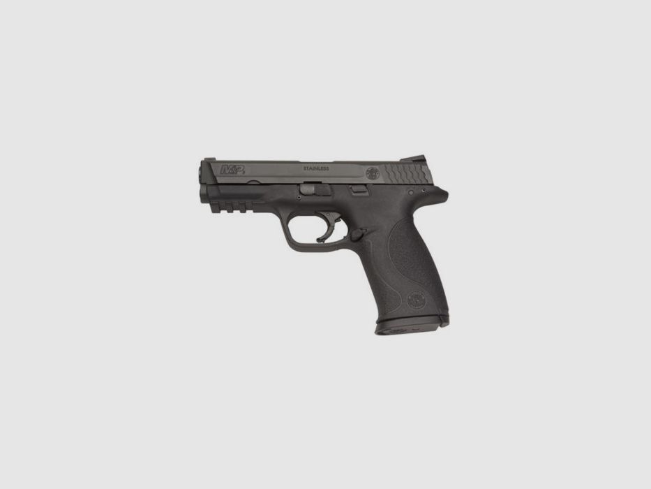 Smith & Wesson M&P-9 Cal. 9X21 4.1/4″ Polymer frame, double-stack magazine, rail for accessories, adjustable sight, manual safety