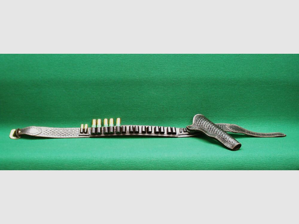 Custom Made Leder Gürtel, schwarz, 5cm breit