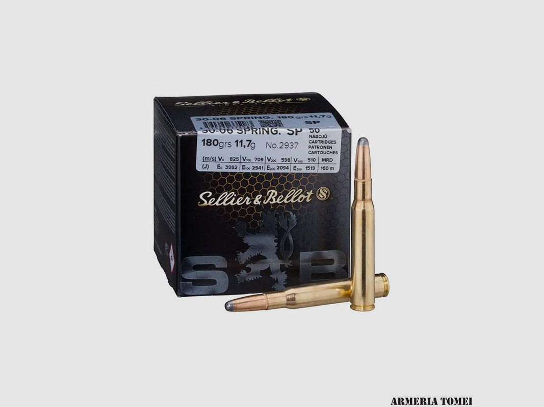 SELLIER & BELLOT – 30-06 SPRING. 180grs 11,7g SP Nr.2937