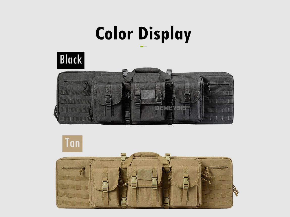 Taktische MOLLE-Waffentasche für 2 Gewehre – 600D Oxford – Rucksack & Tasche – 95 cm / 116 cm – Airsoft, Jagd, Schießsport