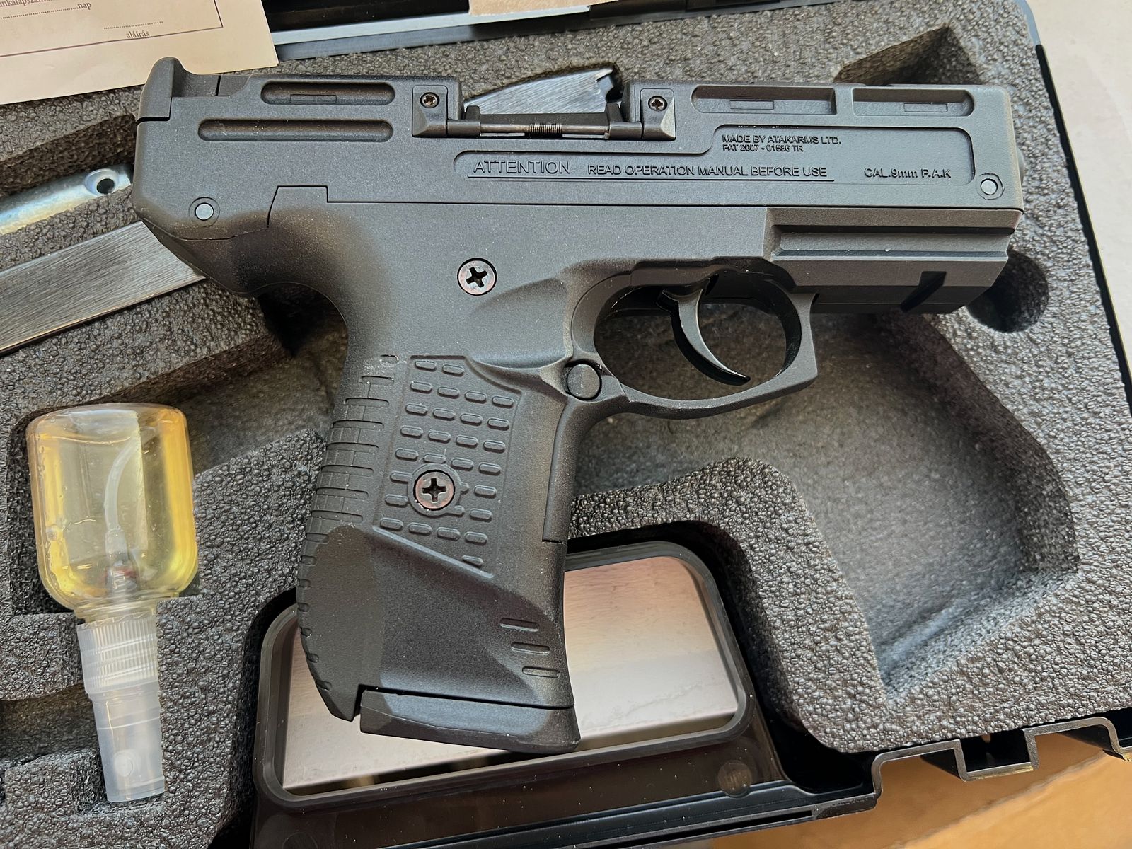 ZORAKI gas pistol (SRS) 925 black caliber 9mm P.A.