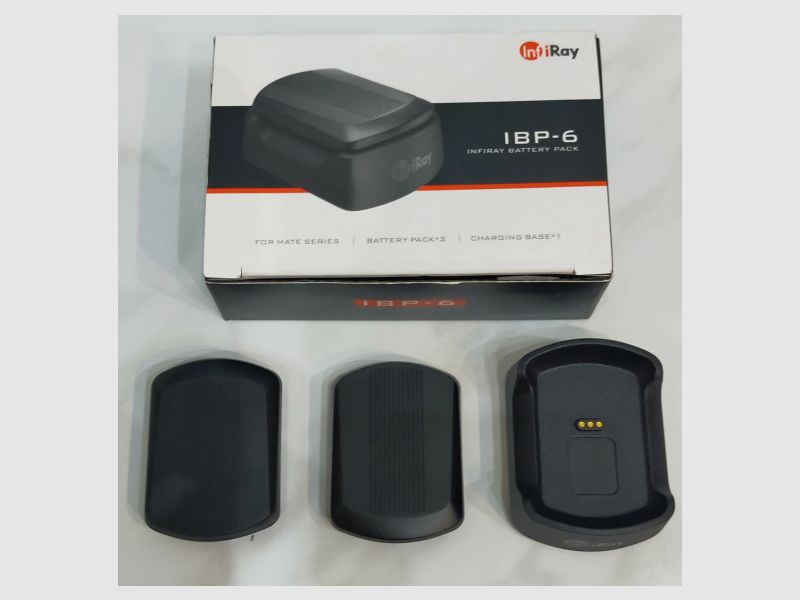 Infiray IBP-6 accu's + oplader verwisselbare accu's