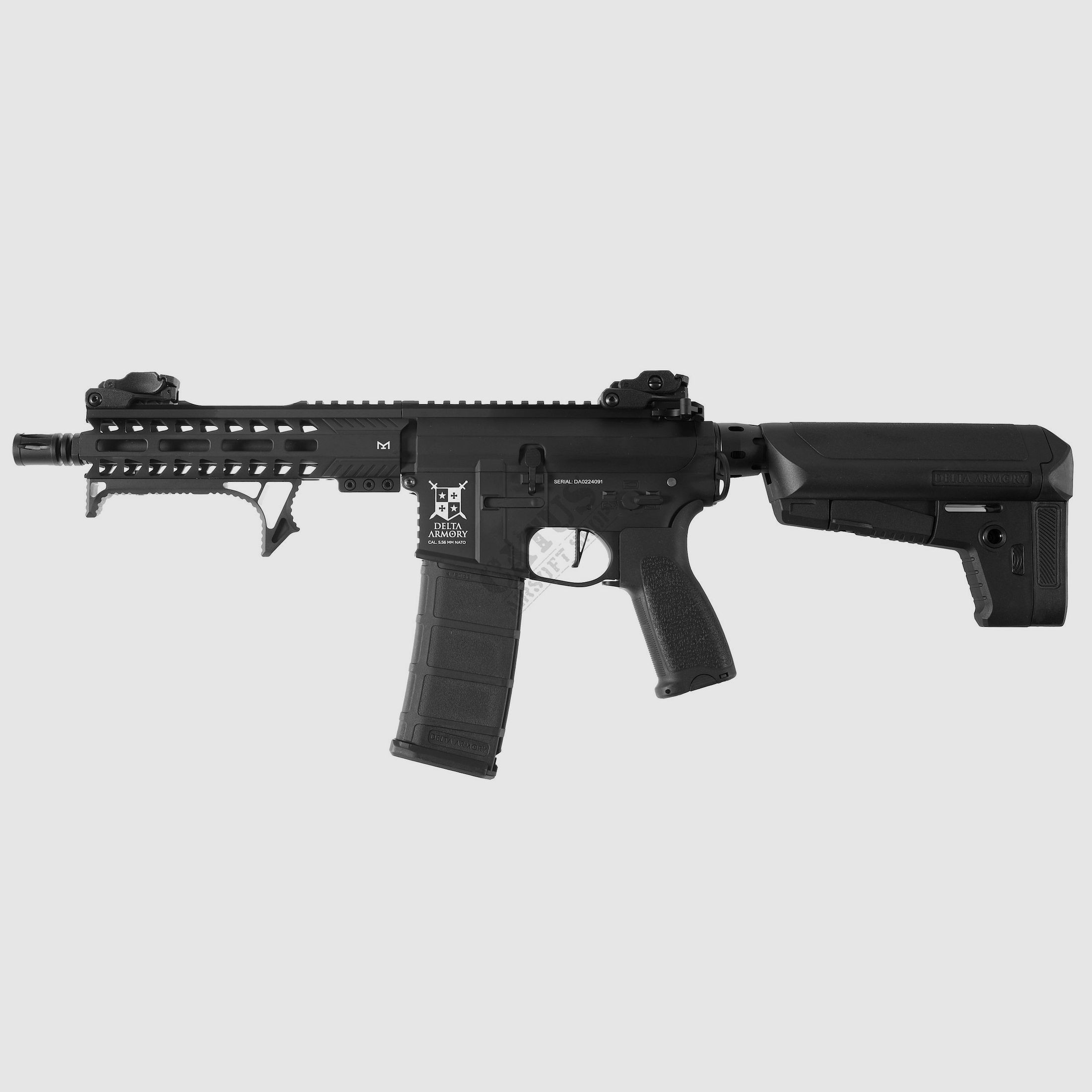 AR15 M-Lok Short Alpha Full Metal (Schwarz) max. 0,5J Delta Armory