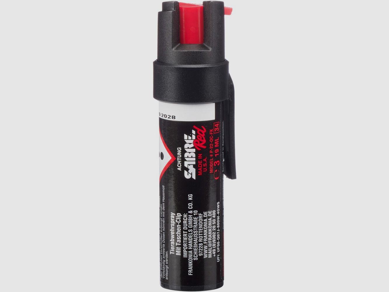 Sabre Red defense spray with clip, image 1 of 7