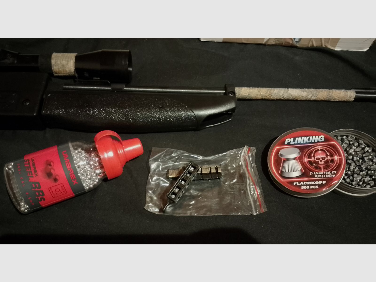 Crosmann Pumpmaster 760 Luftgewehr 4,5mm .177 Diabolos oder stahl Bb's Set 2 Magazine Komplettset oder Optional ohne Zielfernrohr 4x28 Nikko + Blende Pumpgewehr 