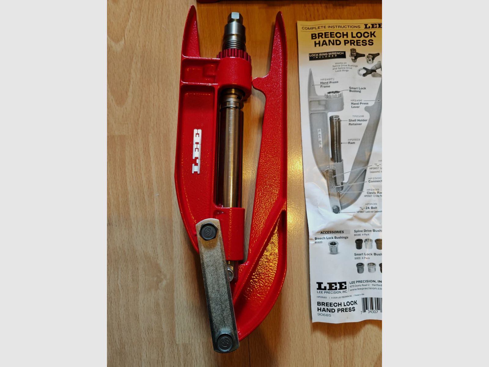 Lee Precision 9 mm Luger reloading set with Breech Lock hand press | NEW | Currently not available!