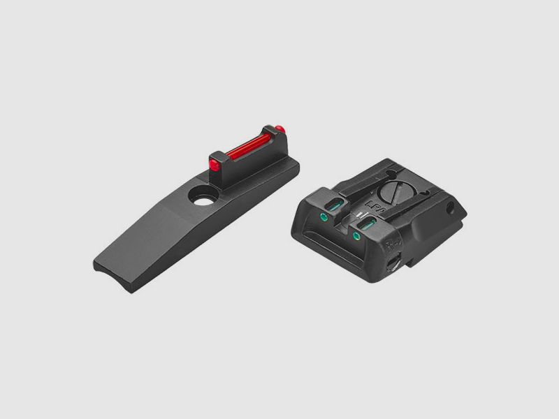 Verstellbare Visierung und LPA SPF Korn mit Faseroptik für Ruger MK4 (Concurrent, Hunter, Target)