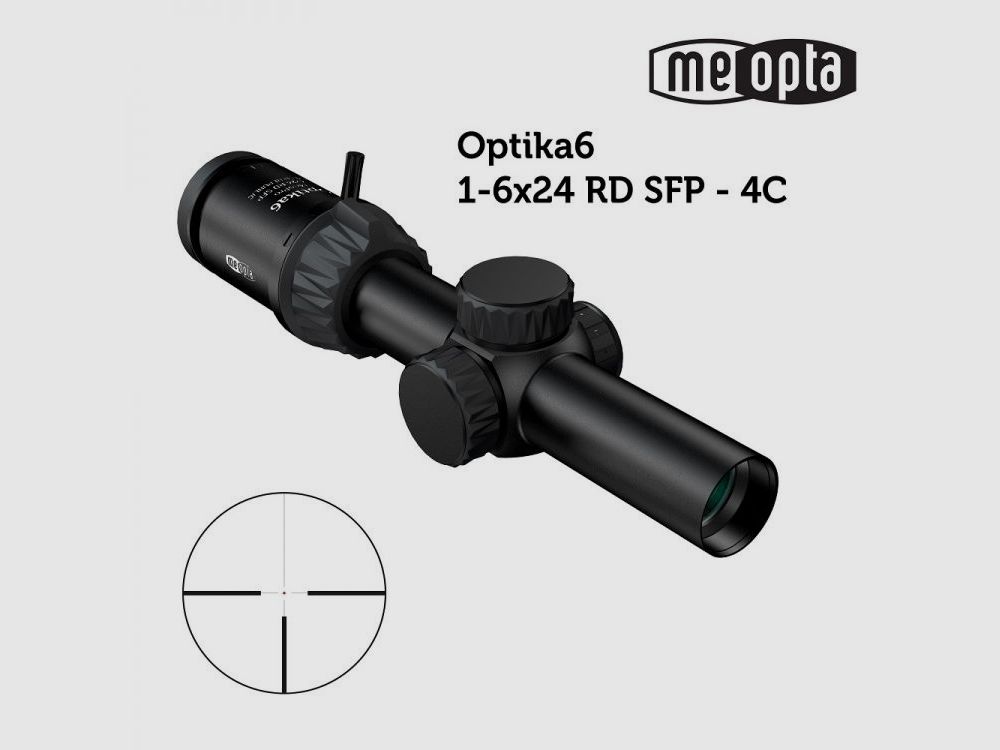 Visor MeoPro Optika6 – 1-6×24 SFP – RD 4C