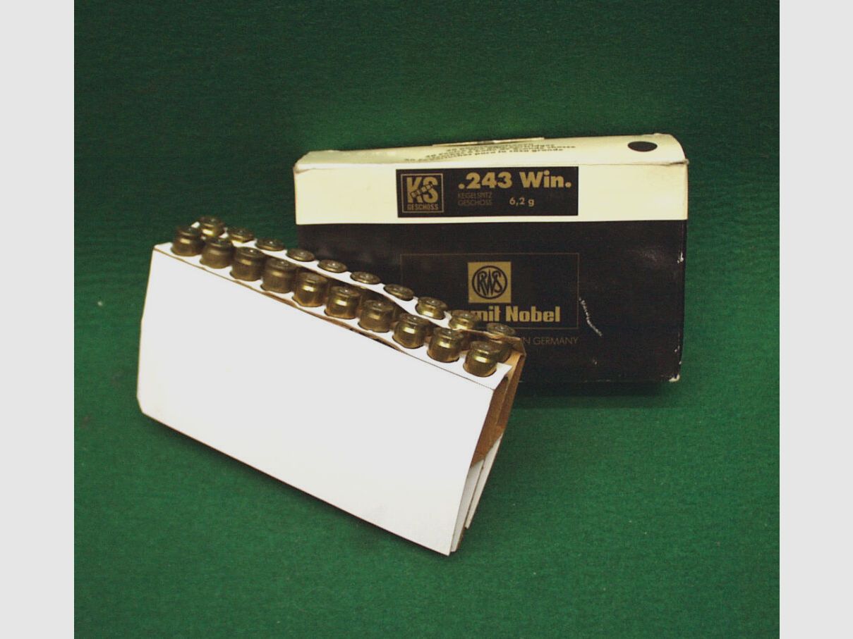 RWS Hülsen .243win., gebraucht