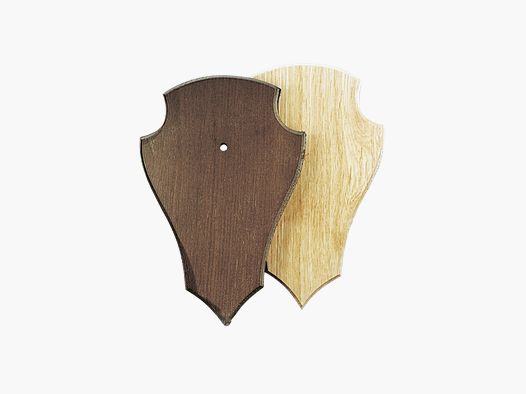 WAPPENSCHILD FÜR REH TROPHÄEN EICHENHOLZ HELL