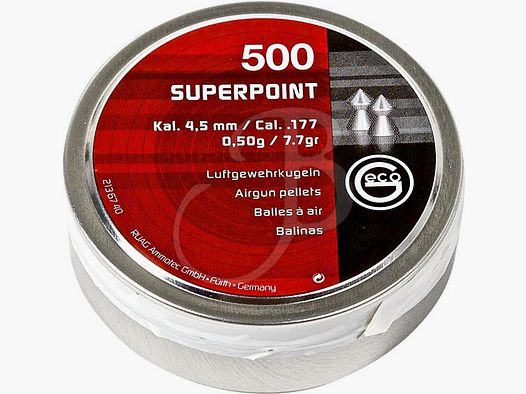 PRAWDZIWE kal. 4,5 GECO Diabolo Geco Super Point 0,50g - 7,7gr