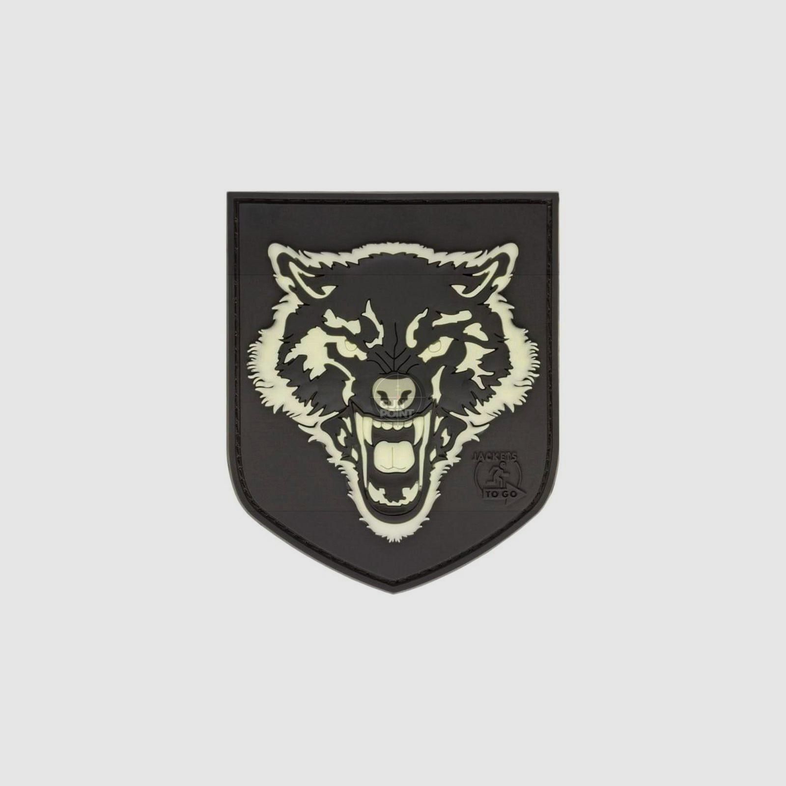 JTG Wolf Shield Rubber Patch-Glow