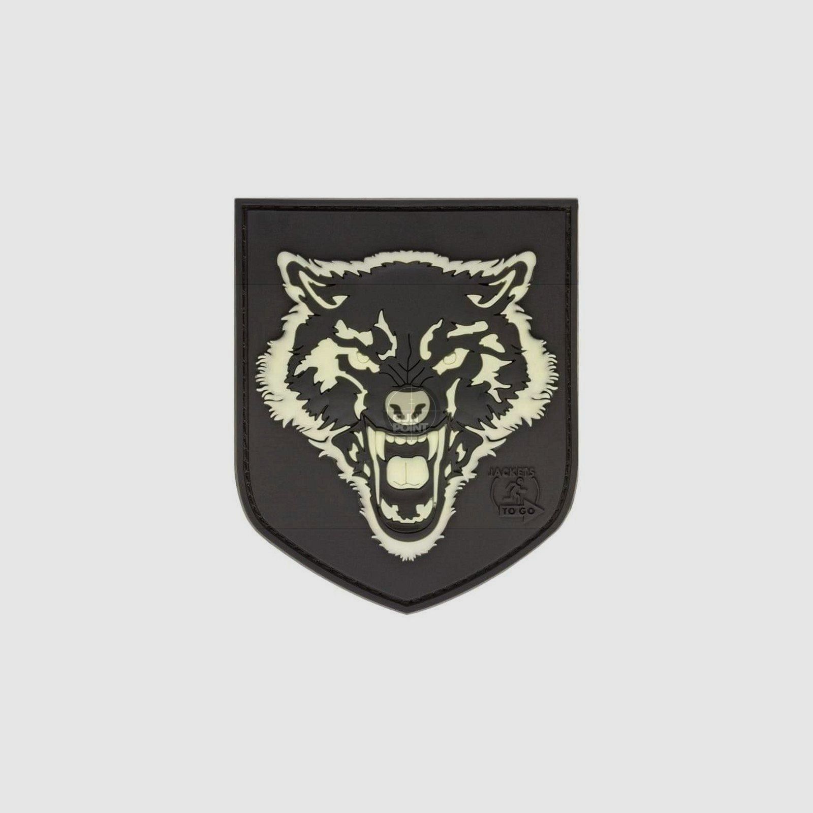 JTG Wolf Shield Rubber Patch-Glow