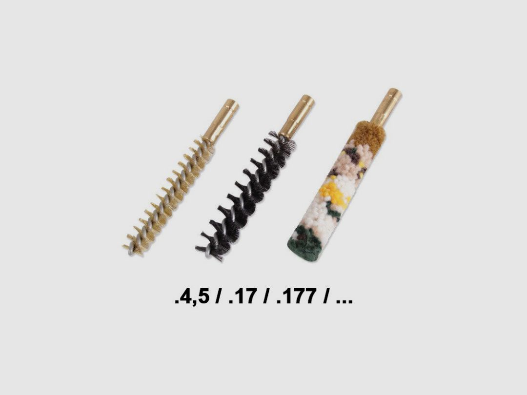 Set aus 3 Reinigungsbürsten Kaliber .4,5 / .17