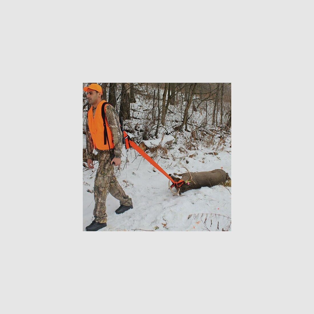 Forearm Forklift Bergehilfe mit Rucksackgeschirr orange