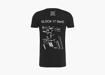 GLOCK T-Shirt „Engineering Gen5“ Herren kurzarm – Schwarz – Größe M