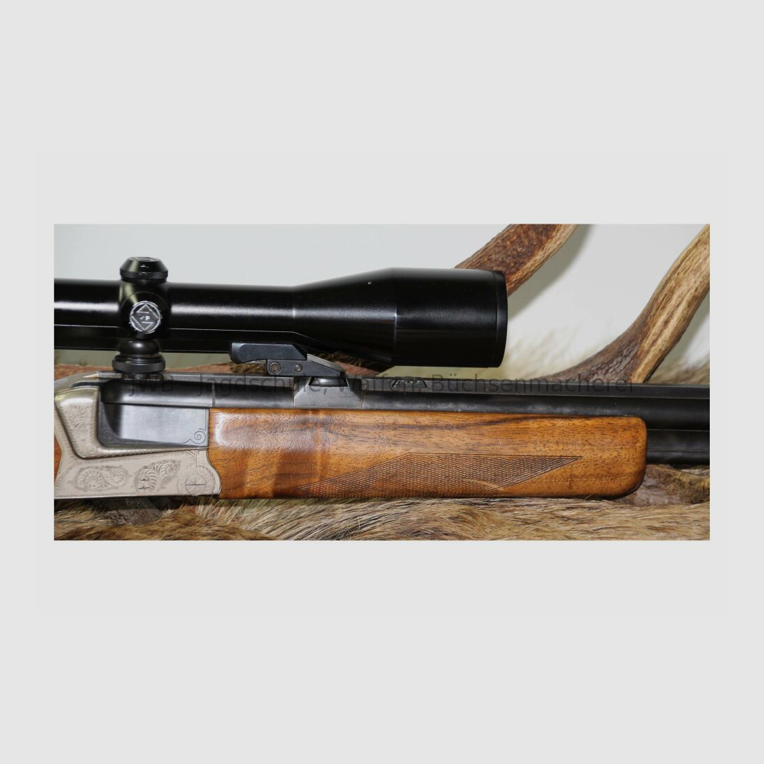 Bockbüchsflinte Krieghoff Teck z podwójnym zamkiem Bock z wymiennym lufą 12/70;.30RBlaser