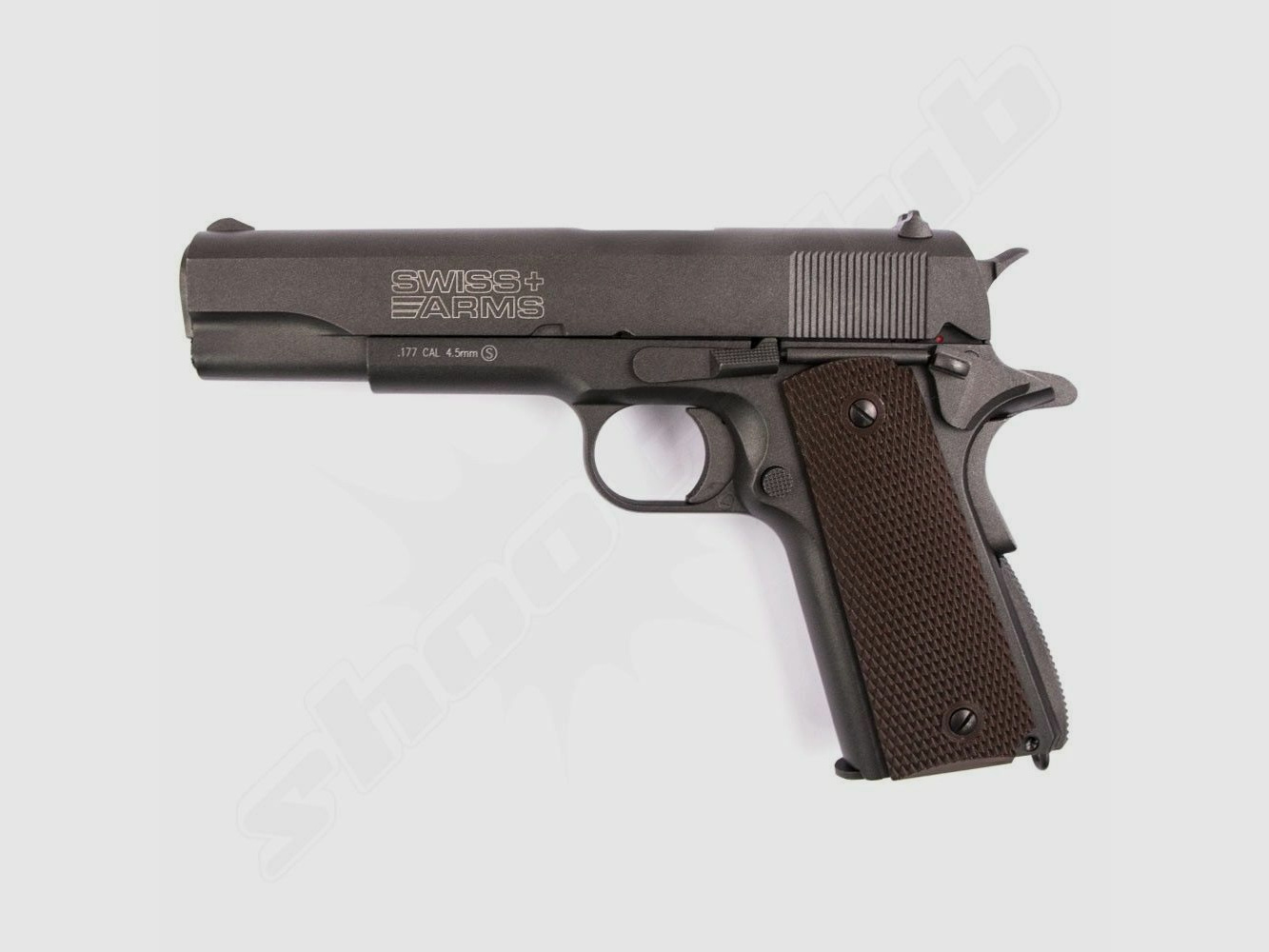 Swiss Arms	 P1911 - CO2 Pistole mit 4,5 mm Zielscheiben Set