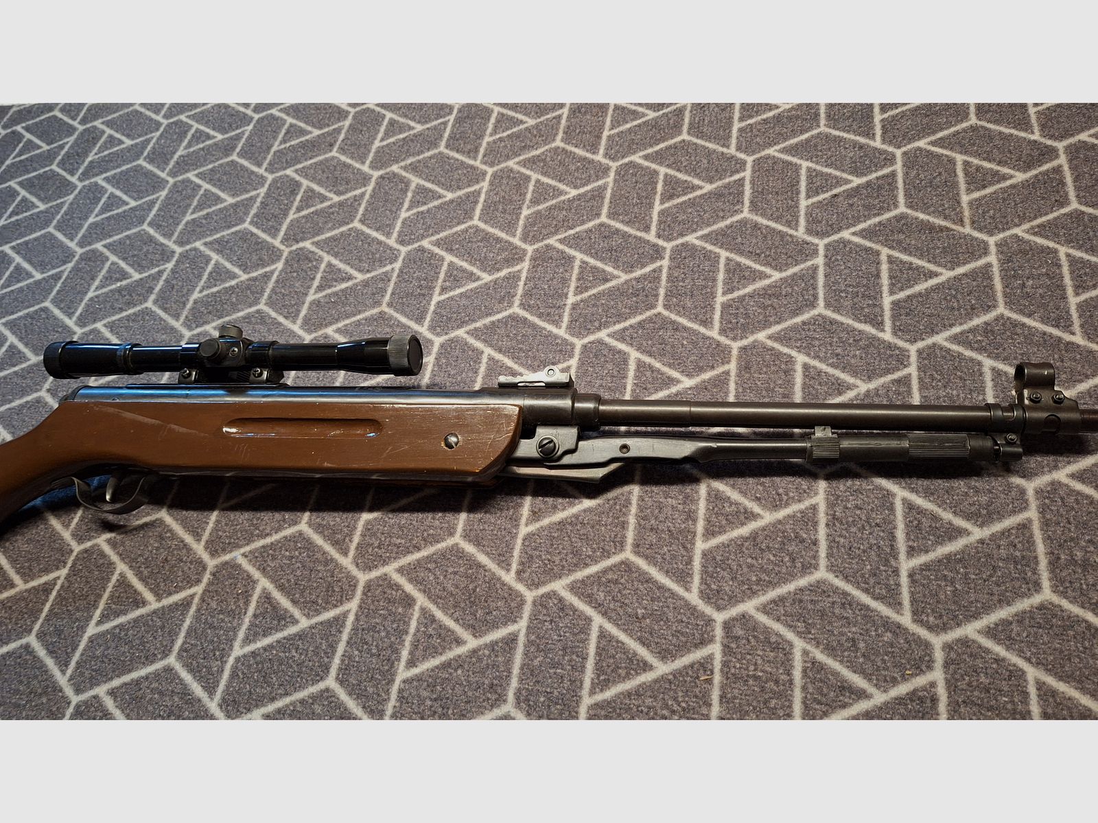 Carabina de aire comprimido Umarex Modelo 65D de palanca inferior ¡Como nueva!