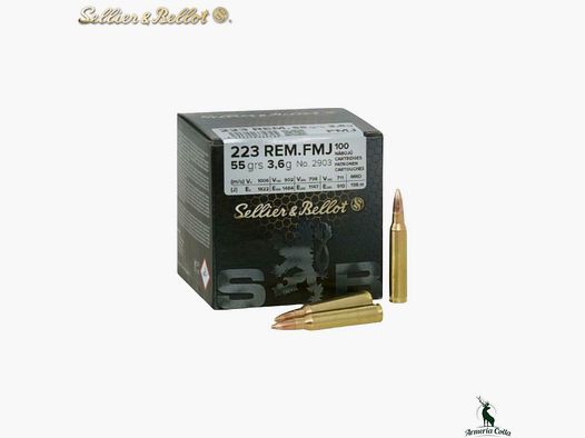 Sellier & Bellot Munizioni Fmj cal. .223 Rem. 55 gr. art. 2903
