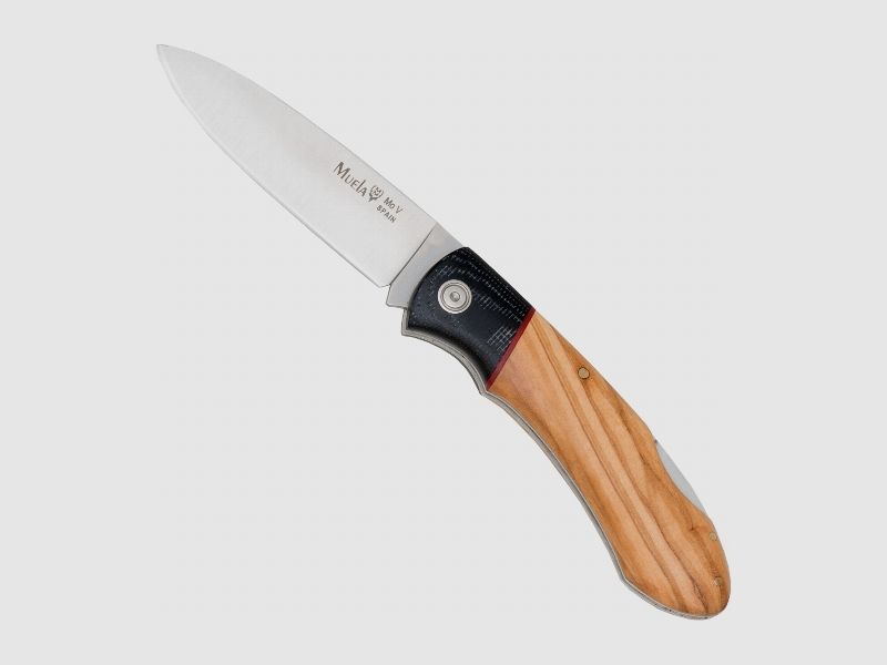 Muela Taschenmesser Olivenholz - 440C Stahl, 8cm Klinge
