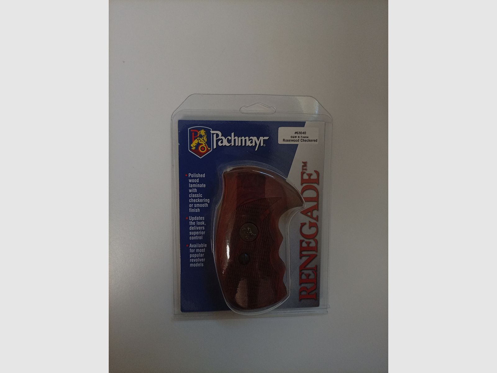Wood grip panels for S&W revolvers by Pachmayr