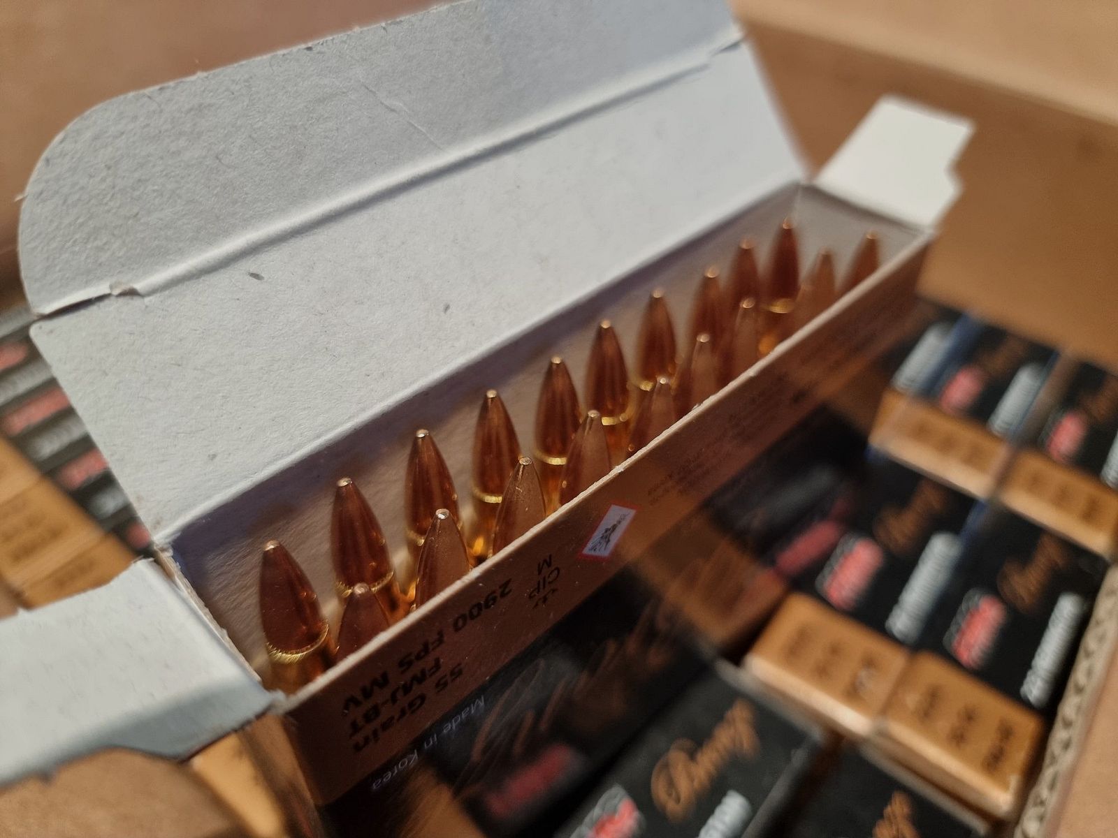 Munizioni .223 Remington 55gr FMJ - vari produttori - S&B Magtech IMI PMC PPU Lapua GGG Norma ecc.