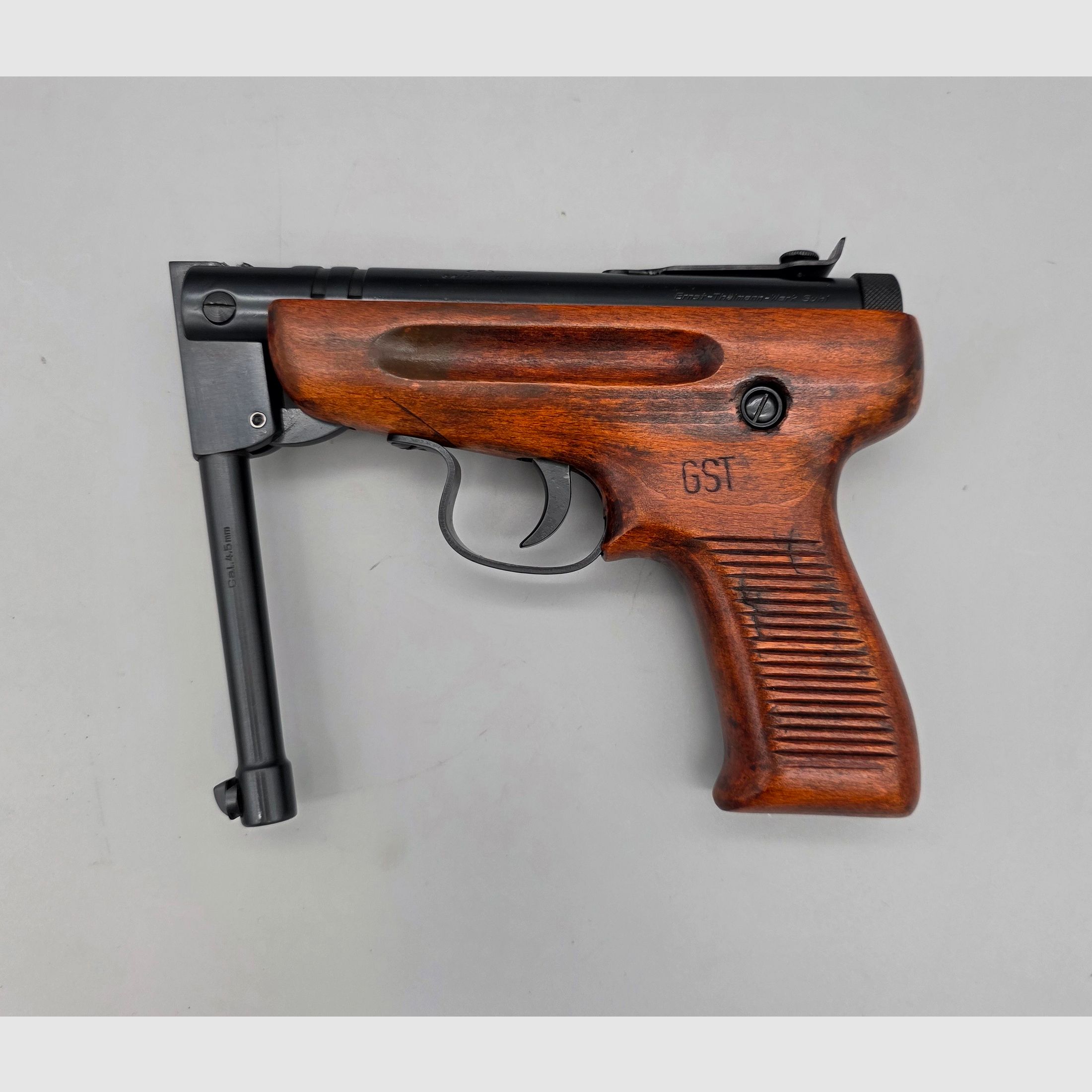 Restaurierte Luftpistole Haenel LUP54 selten zu finden Knicker Pistole GST LUP 54