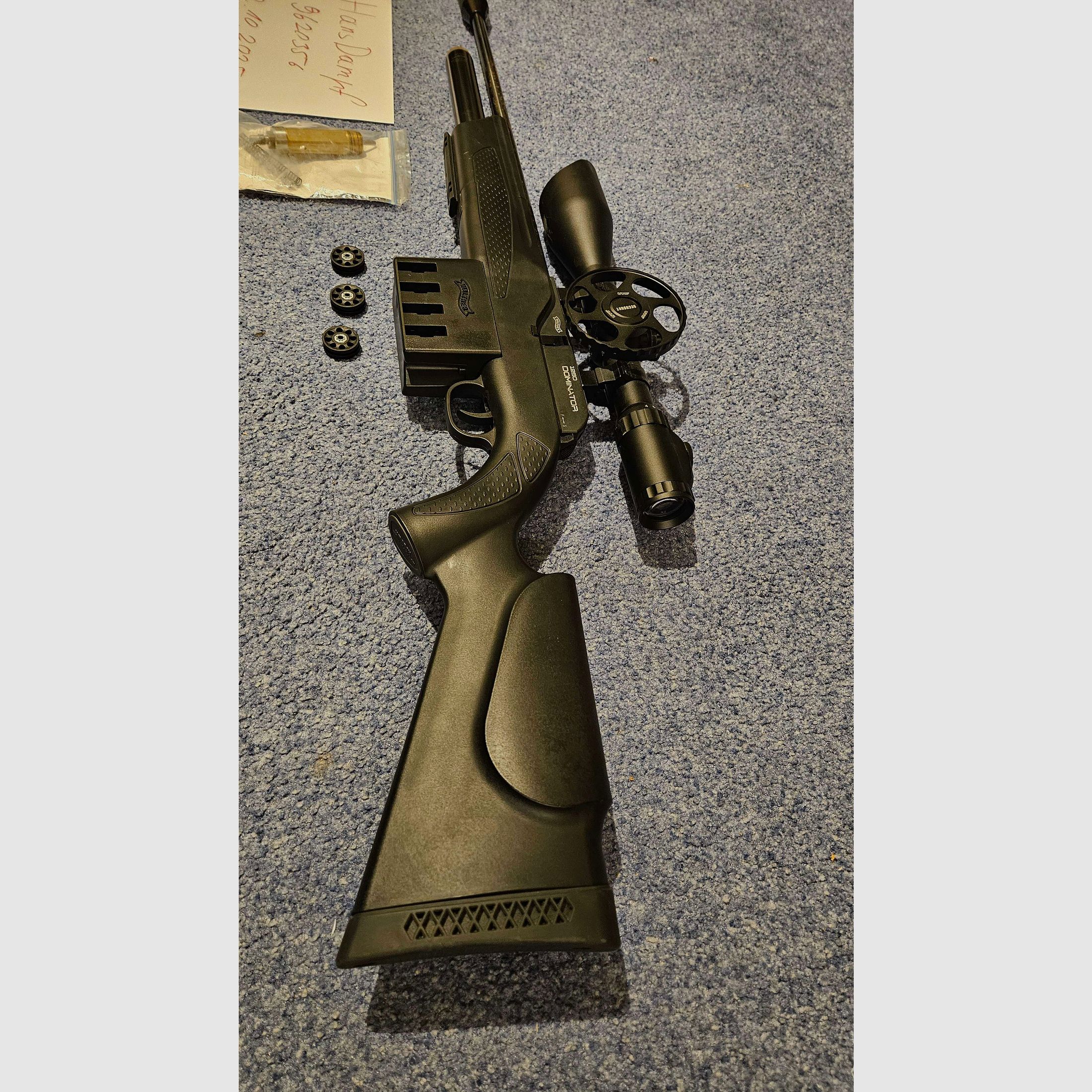 Set di fucile ad aria compressa Walther Dominator 1250FT per il tiro di campagna