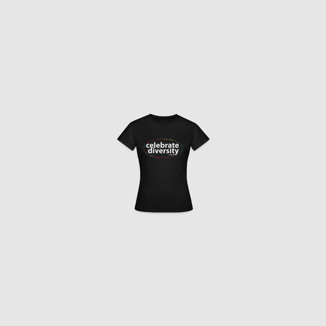 celebrate diversity - Frauen T-Shirt Dunkellila