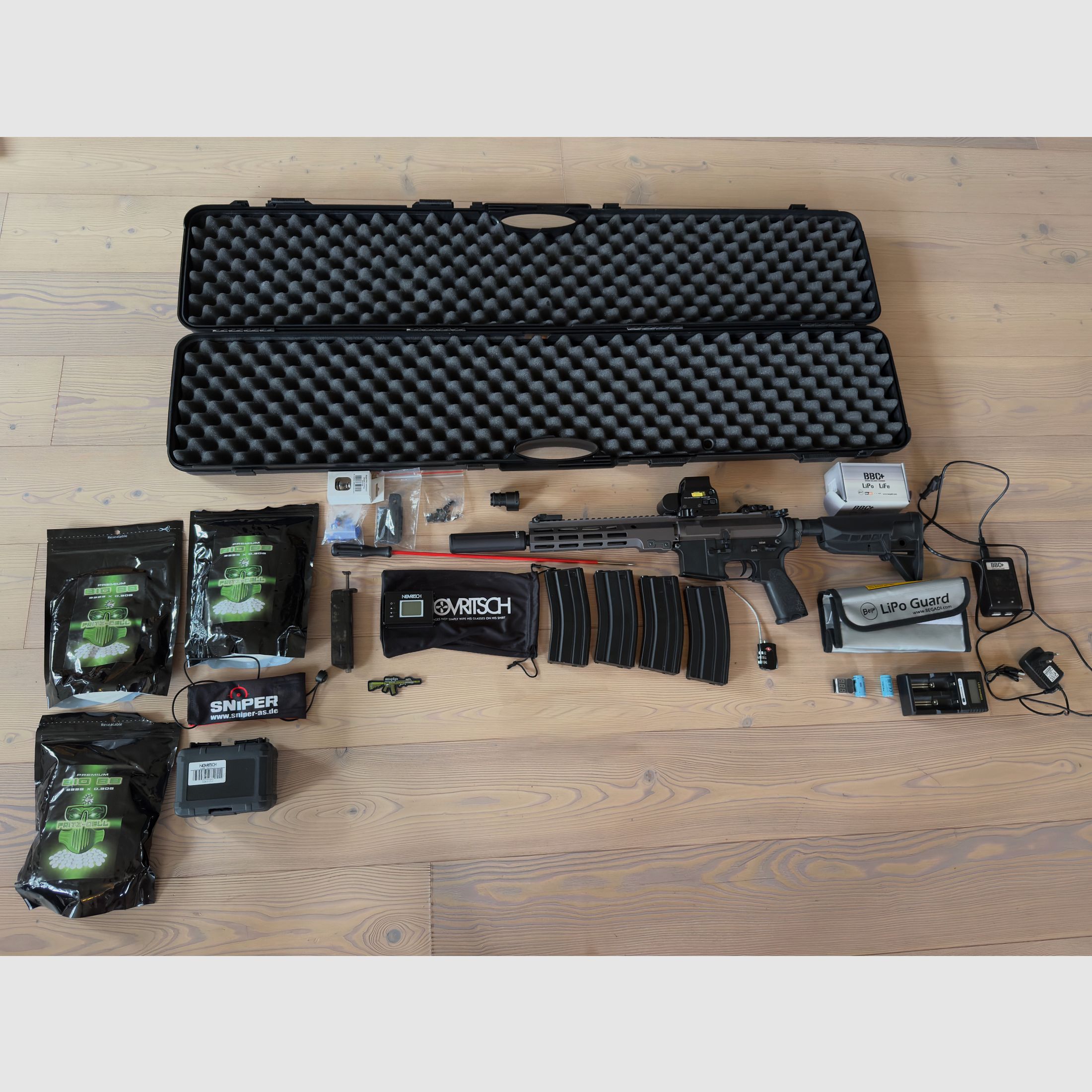 UNSCHLAGBAR!! Professionelles Airsoft-Komplettset – Sofort einsatzbereit