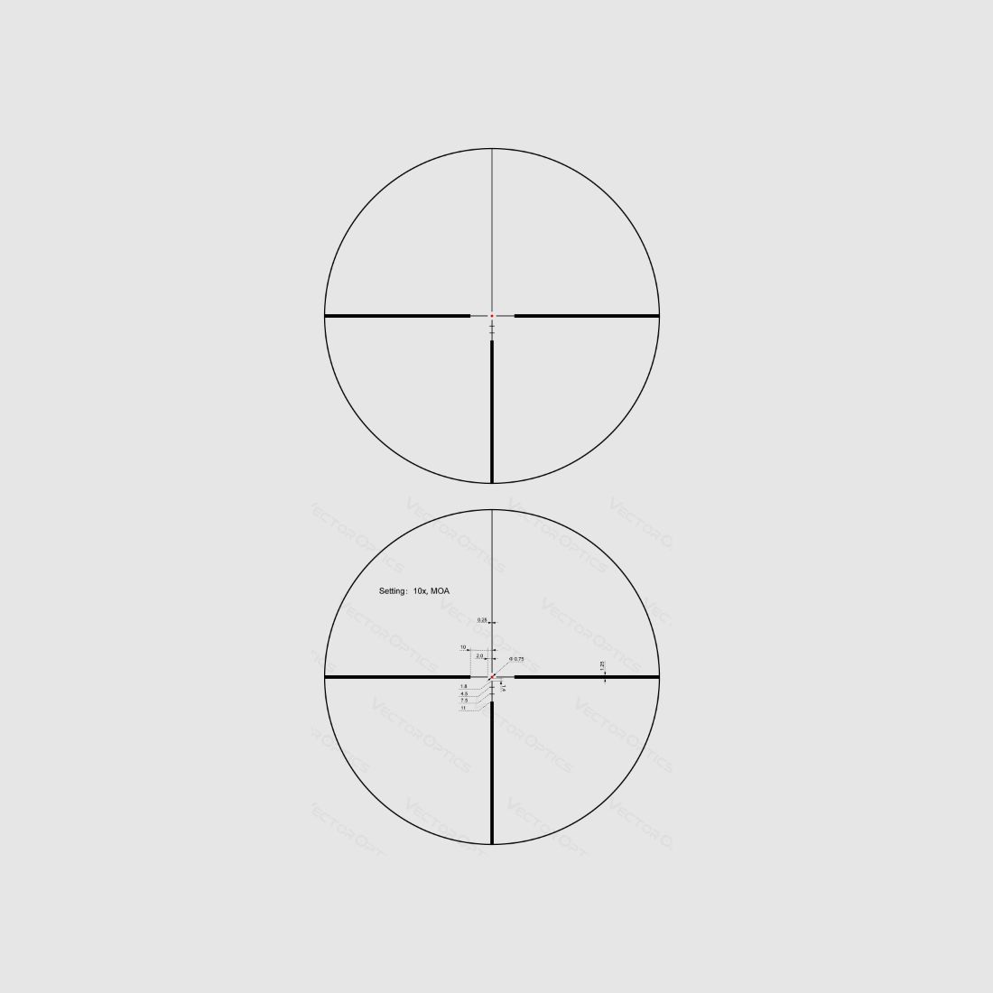 Telescopio VECTOR OPTICS Continental x6 2-12x50 G4, immagine 2 di 2