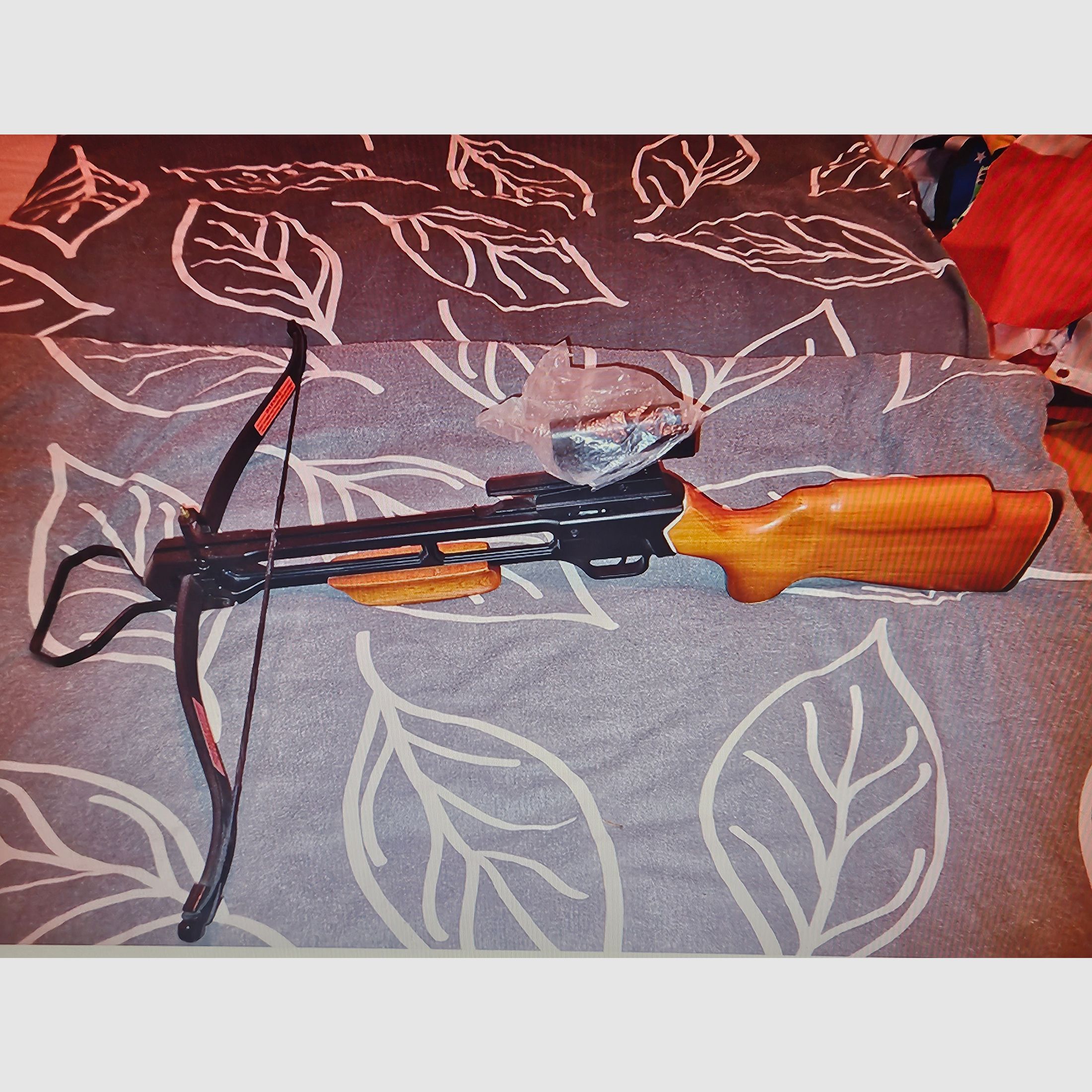 Crossmann crossbow with LED sighting device