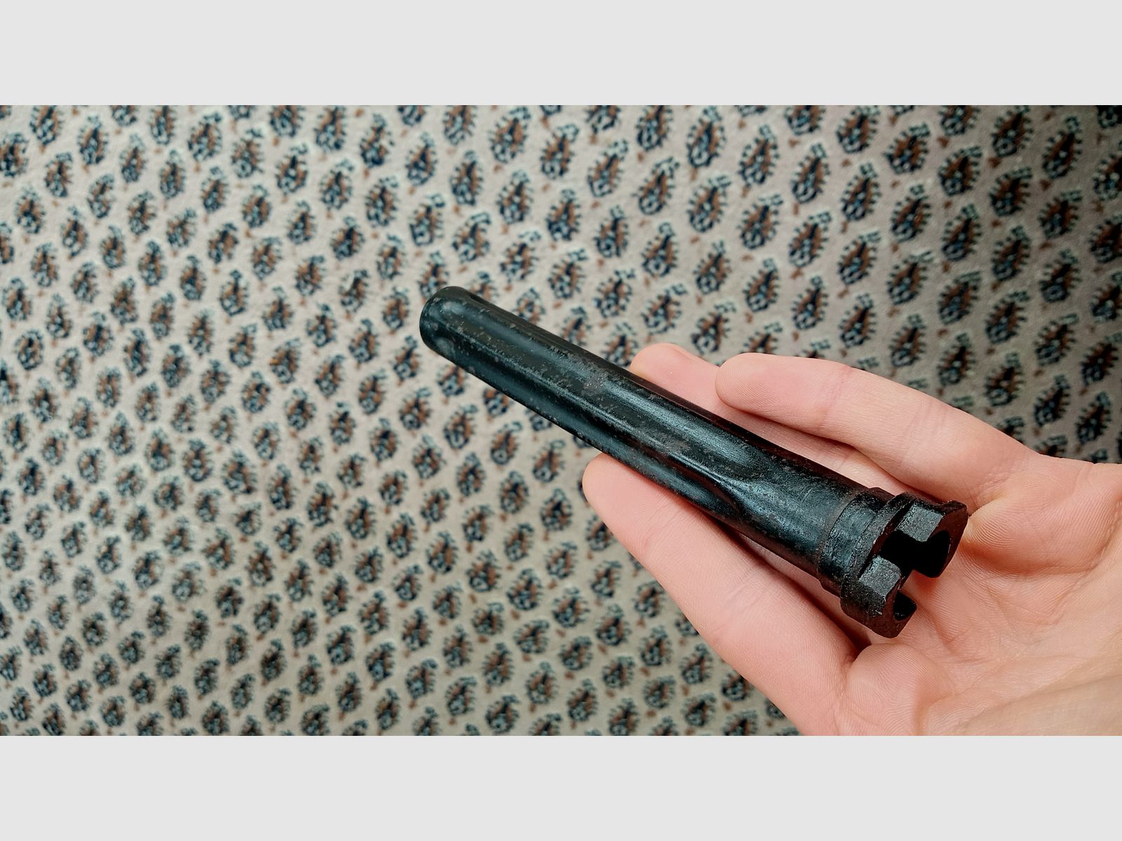 Spätes ungarisches AMD-65 Gasrohr von FEG phosphatiert und schwarz lackiert / unbenutzt aber rostig // AK / AKM