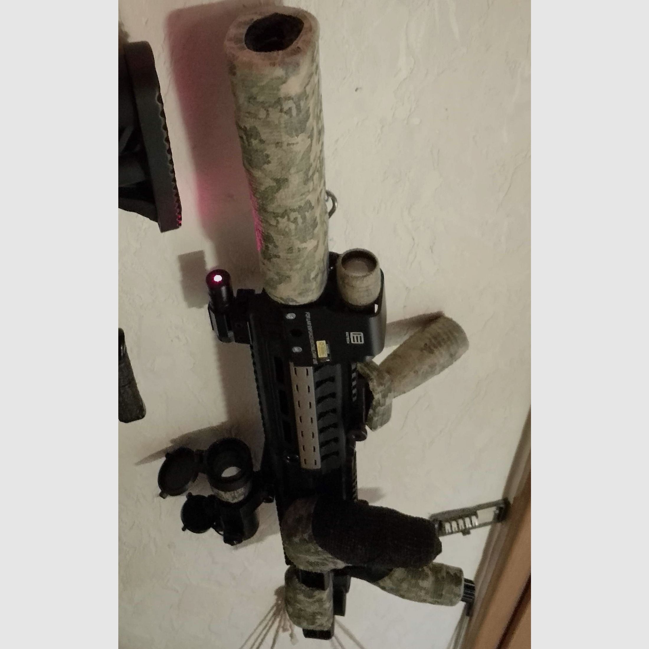 T4e HDR50 Tactical Sniper kit  Rot Grün Punkt Pfeffer Gummi geschosse RAM Paintball Markierer Cal .50 Set Lampe CO2 Kapseln Anschlagschaft carbine