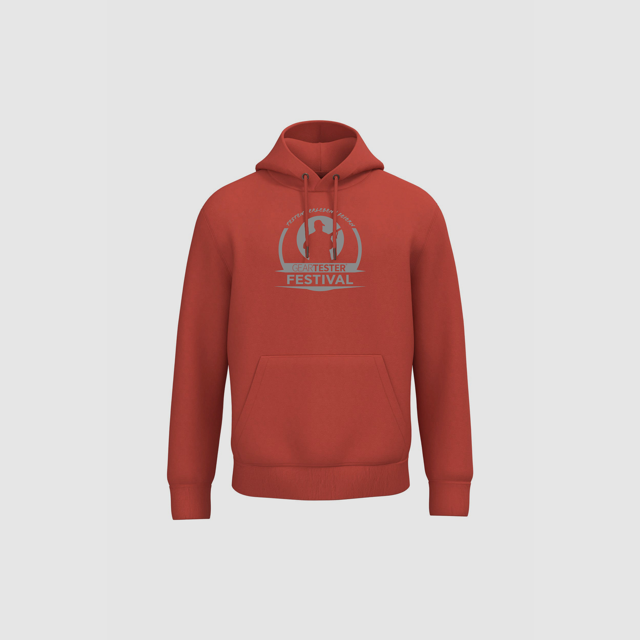 Geartester Festival Bio Hoodie, großes Logo